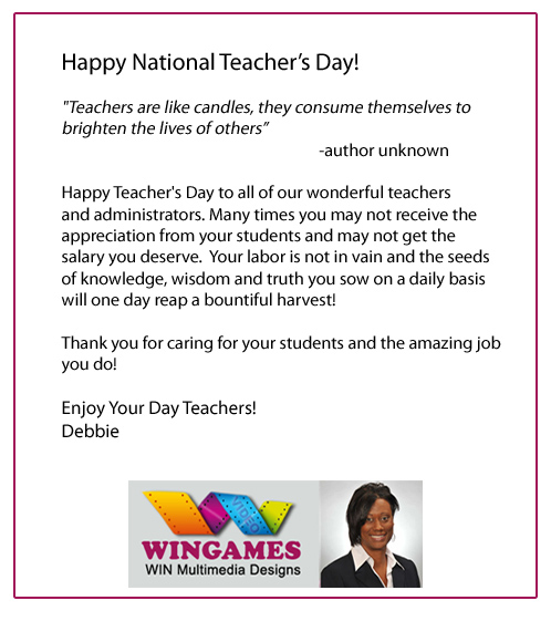 Teacher Day Letter